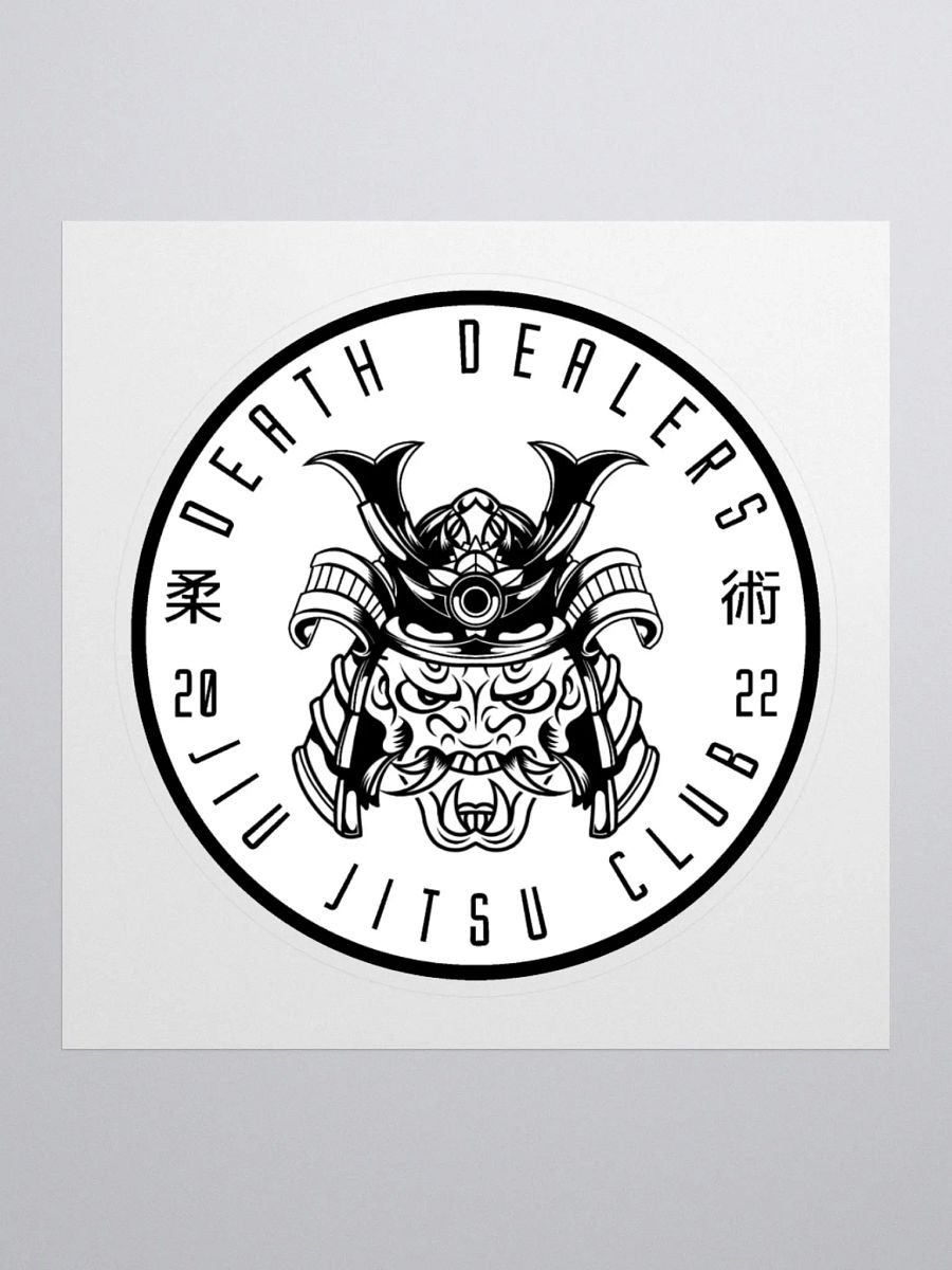 Death Dealers - Round Logo (White And Black) Sticker product image (3)