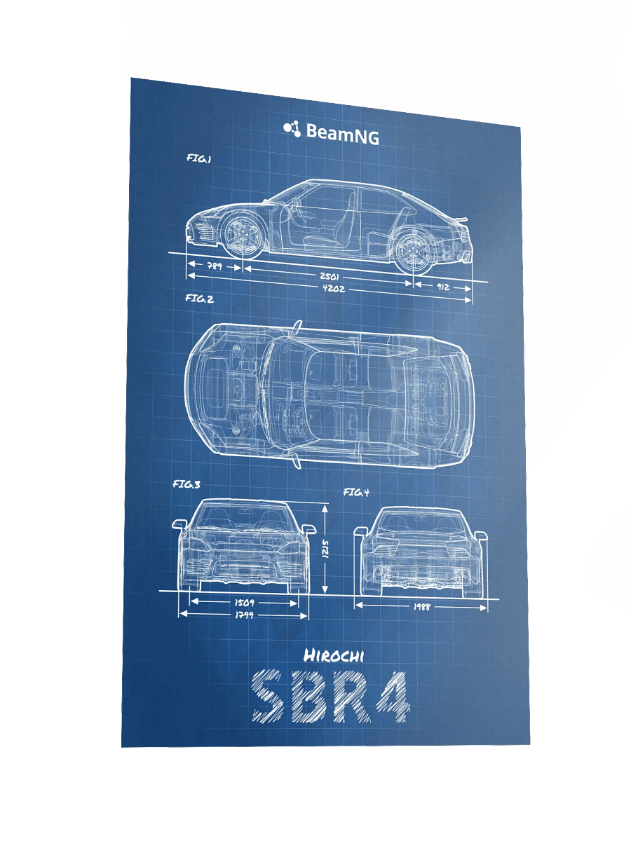 Hirochi SBR4 Blueprint Poster product image (4)