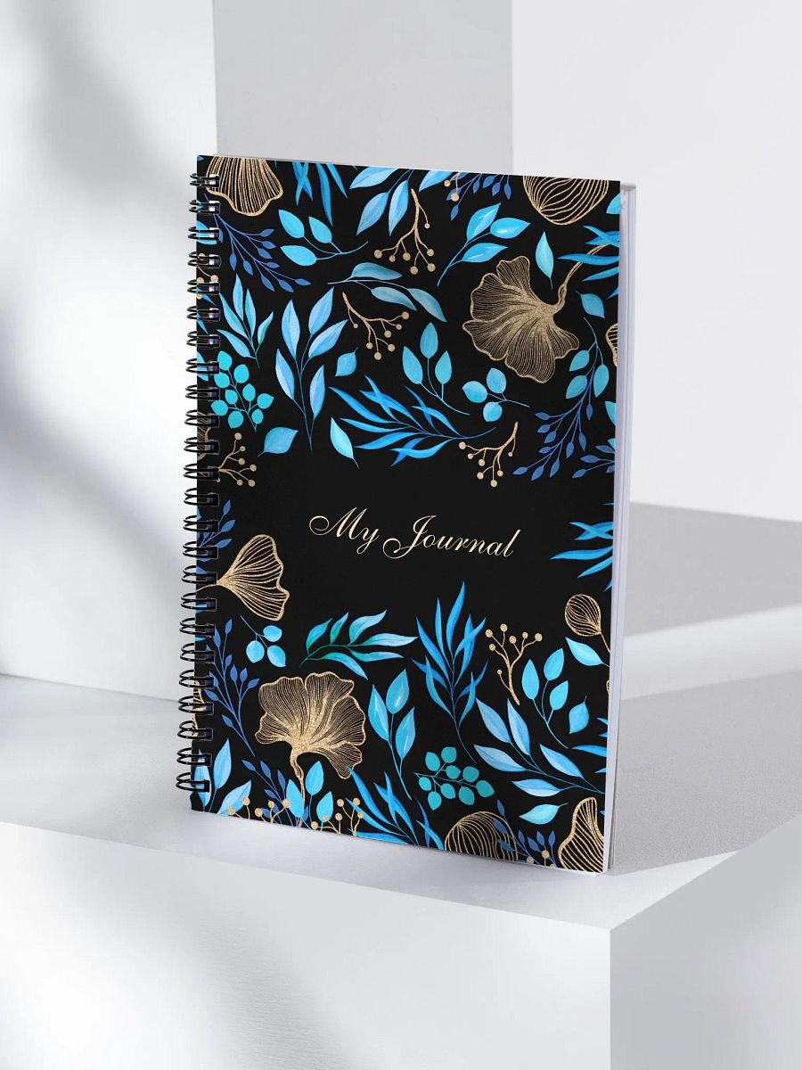 Golden Botanical Spiral Notebook product image (4)