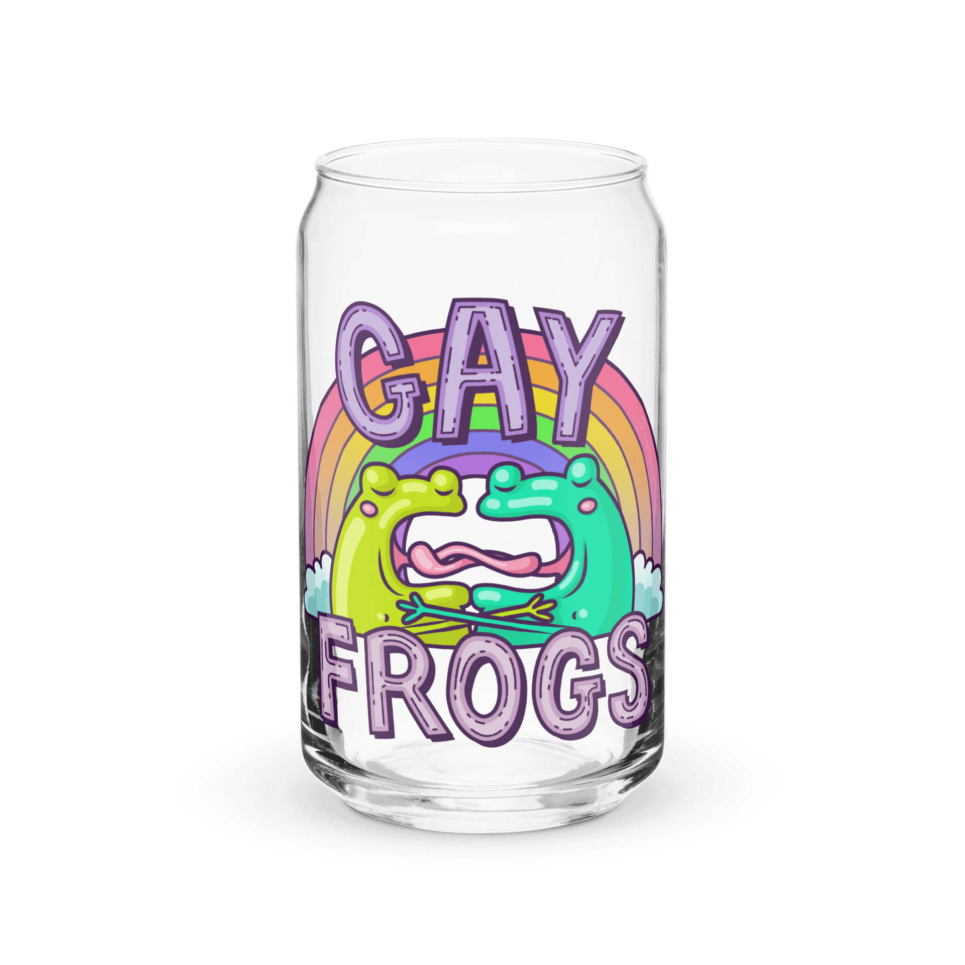 Gay Frogs Can-Shaped Glass product image (2)