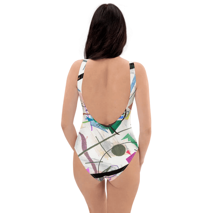 Abstract Lithographic Pattern Design one piece Swimsuit - V1 product image (1)