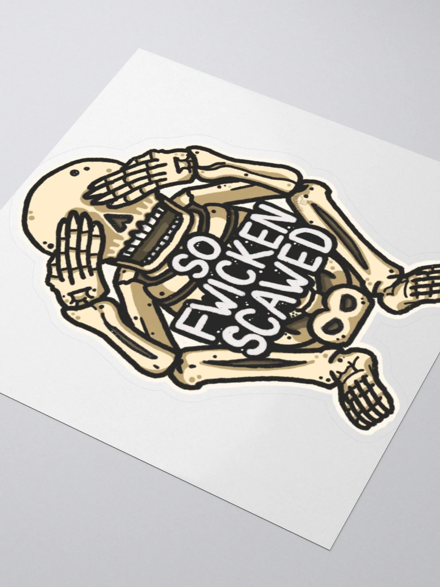 So Fwicken Scawed Sticker product image (3)