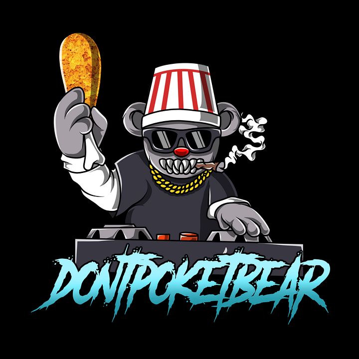 DontPokeTBear Rave Kiss Cut Stickers product image (1)
