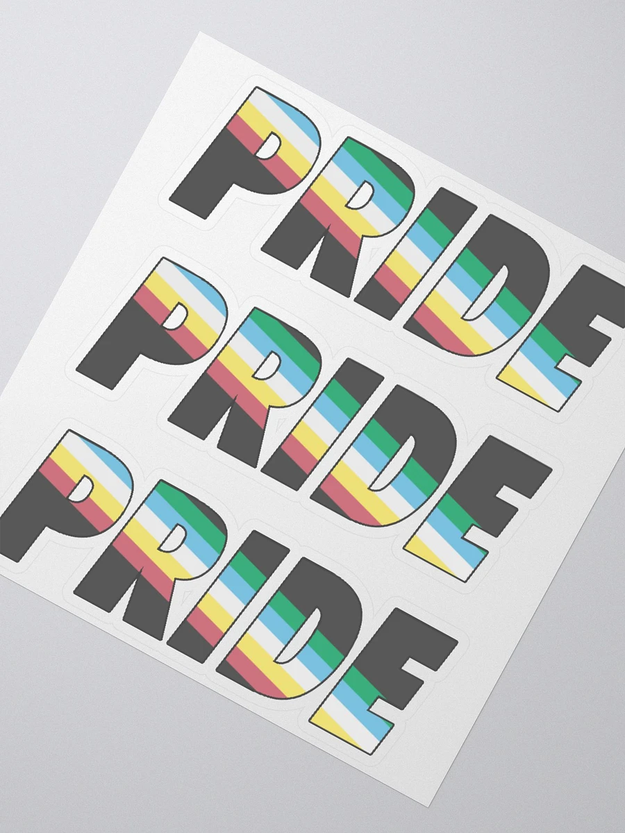 Disability Pride x3 bubble free stickers product image (2)