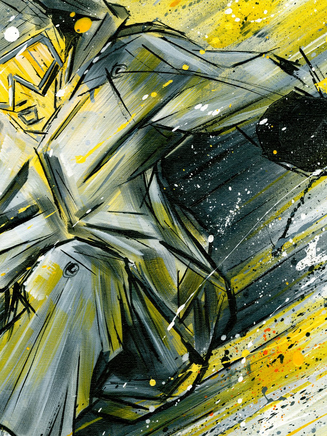 Raw Skiing (Yellow) - Original Painting product image (5)