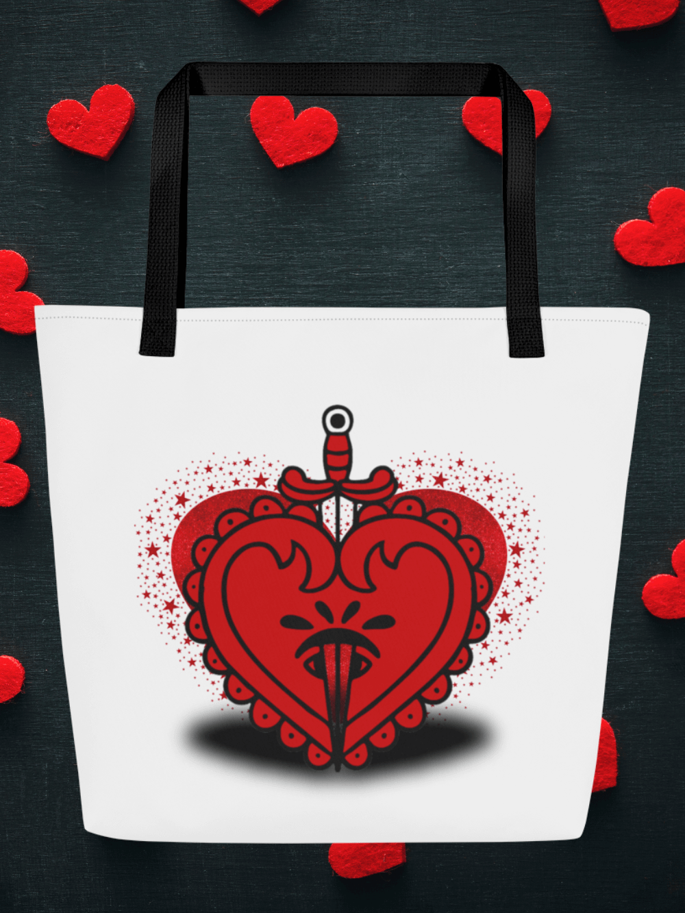 Love Hurts All-Over Print Tote Bag product image (1)