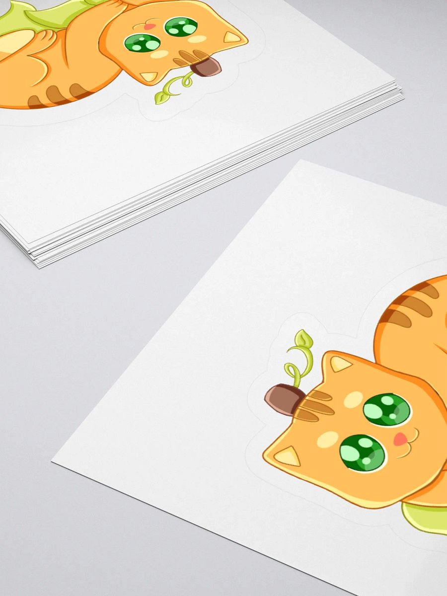 Pumpkin Cat Kiss Cut Sticker product image (12)