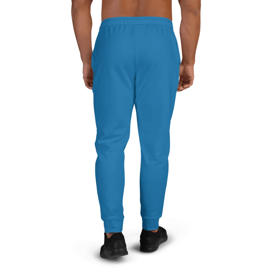 Plain Atlantic Blue True Summer Recycled Polyester Premium Men's Joggers by Treasure Pie product image (4)
