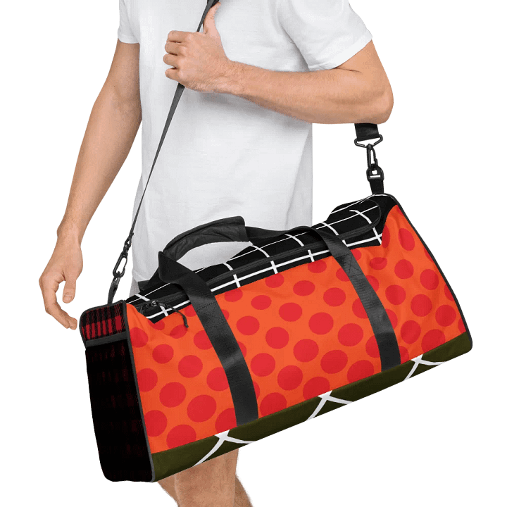 Multi-Pattern Geometric Printed Duffle Bag product image (2)