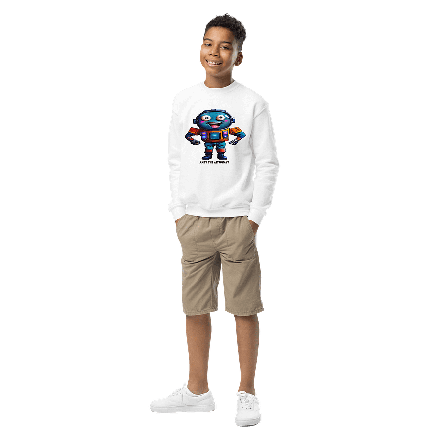 Andy The Astronaut Kid's Crew Neck Sweatshirt product image (1)