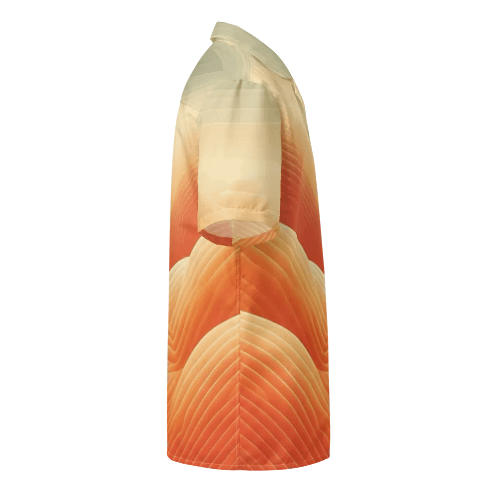 Men's Full-Print Orange Hawaiian Shirt product image (4)