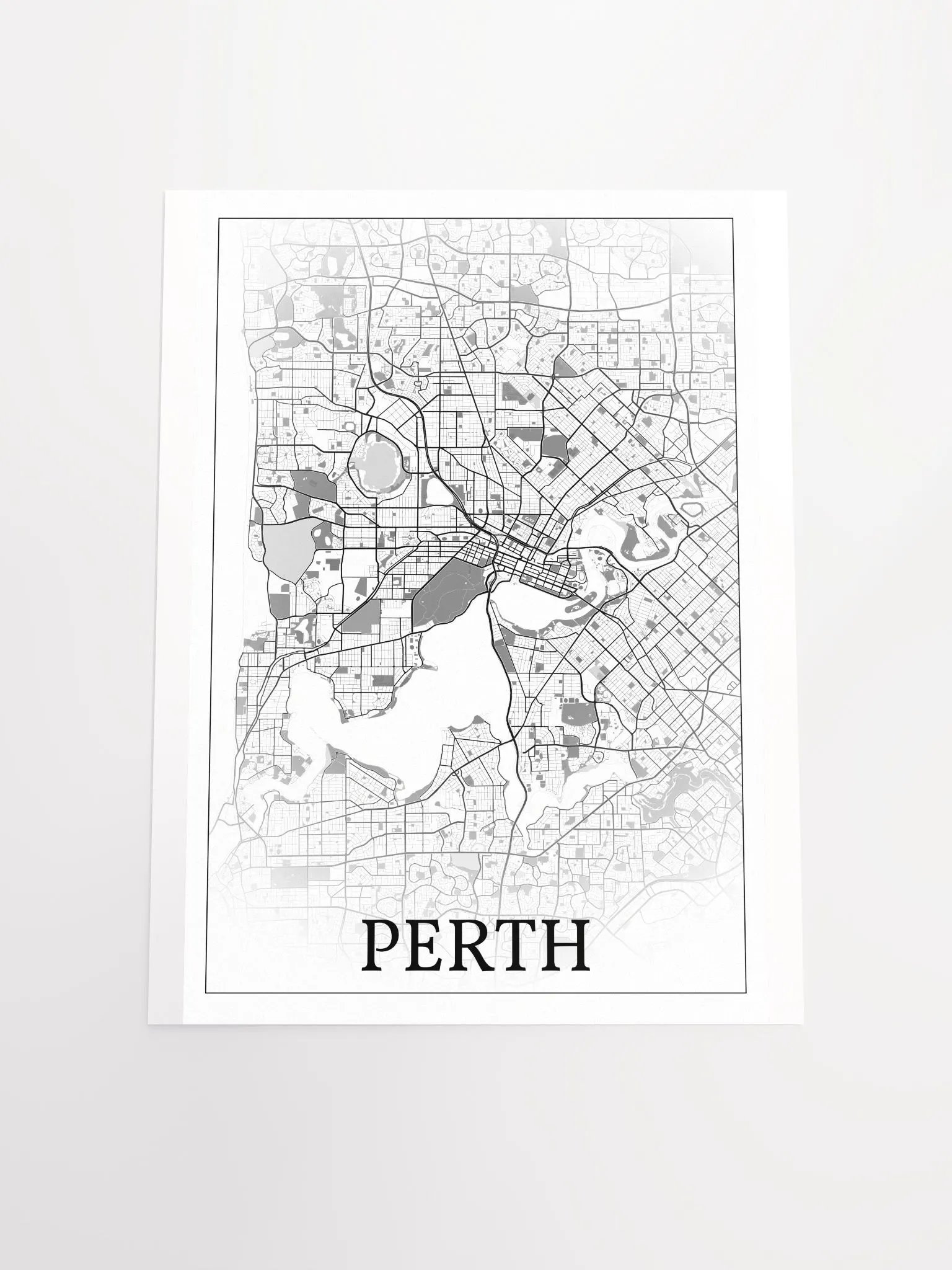 Perth, Australia, city map print product image (20)