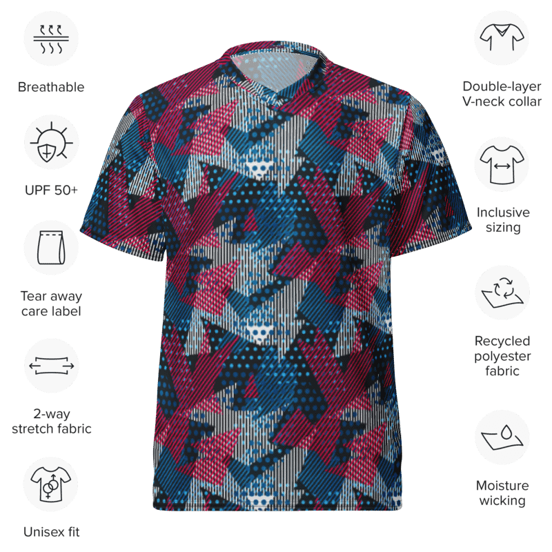 Devils Shapes | Recycled Unisex Sports Jersey product image (9)