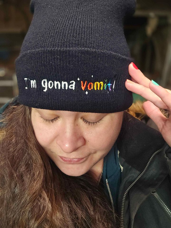 I'm Gonna Vomit Beanie product image (2)