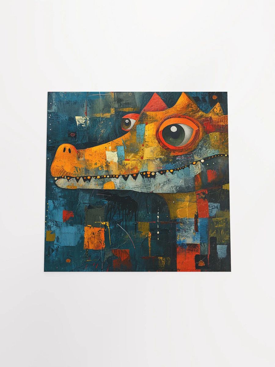 Abstract Crocodile: Neo-Expressionist Art product image (17)