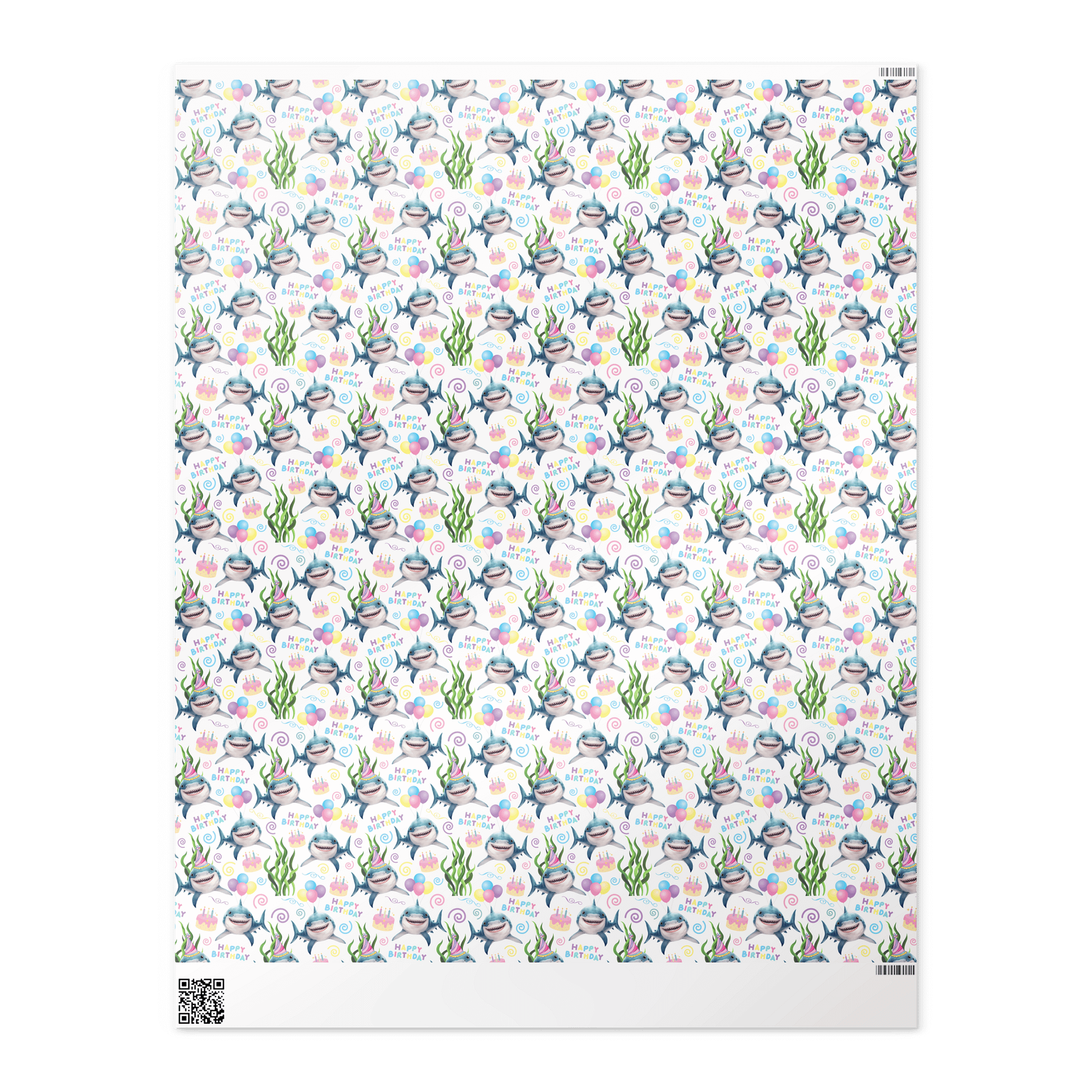 Shark Birthday Wrapping Paper product image (4)