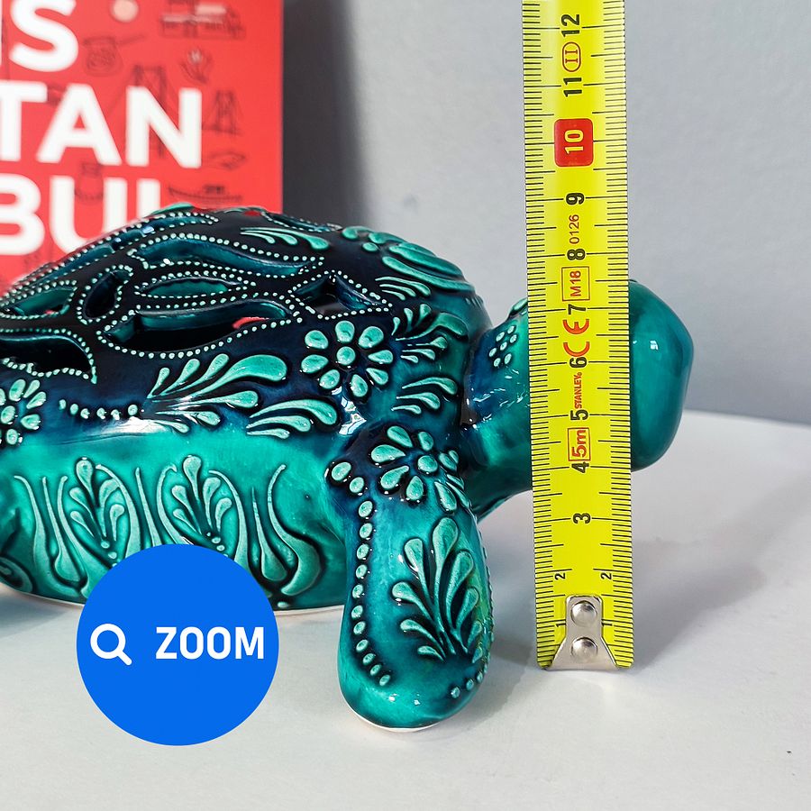 Ceramic turtle, candle holder — handmade pottery, handmade ceramic product image (9)