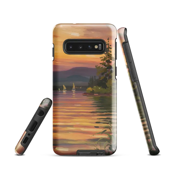 Sunset Lake Sailing, Tough Case for Samsung® product image (2)