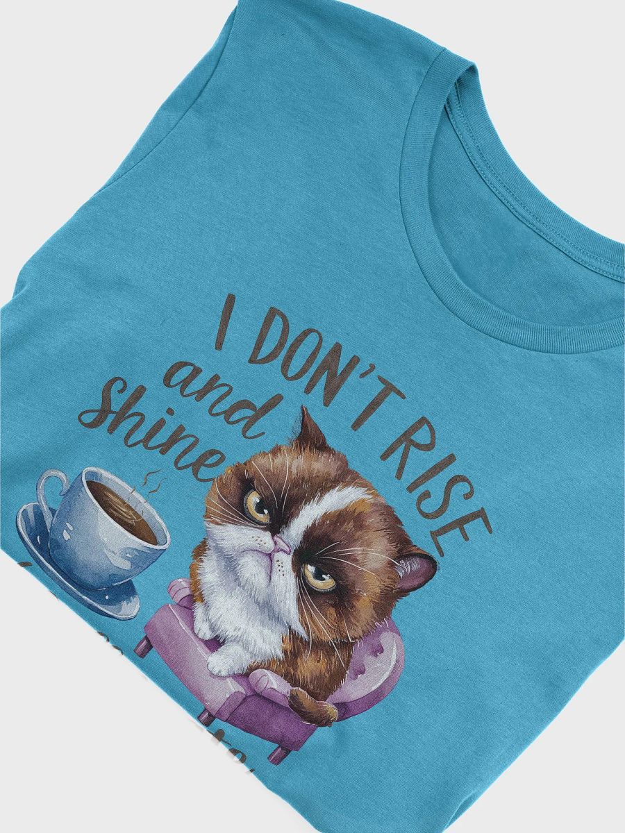 I Don't Rise and Shine, I Caffeinate Grumpy Cat T-Shirt product image (6)