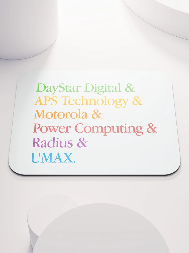 PowerPC Clone Lineup Mouse Pad (White) product image (1)