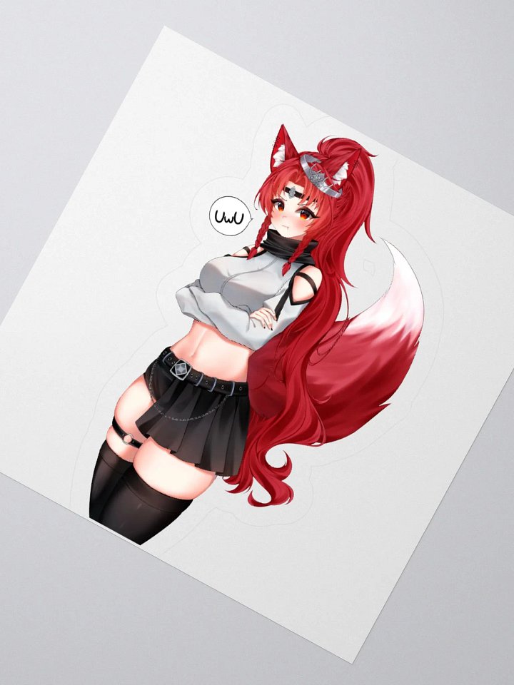 UwU queen Star Kisscut sticker product image (2)