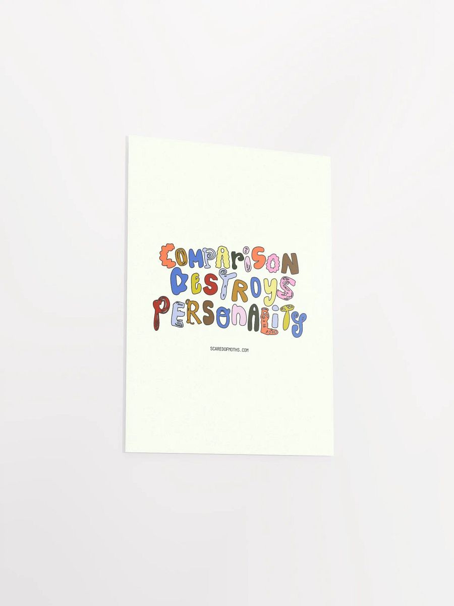 Unique Comparison Destroys Personality Typography Poster product image (14)