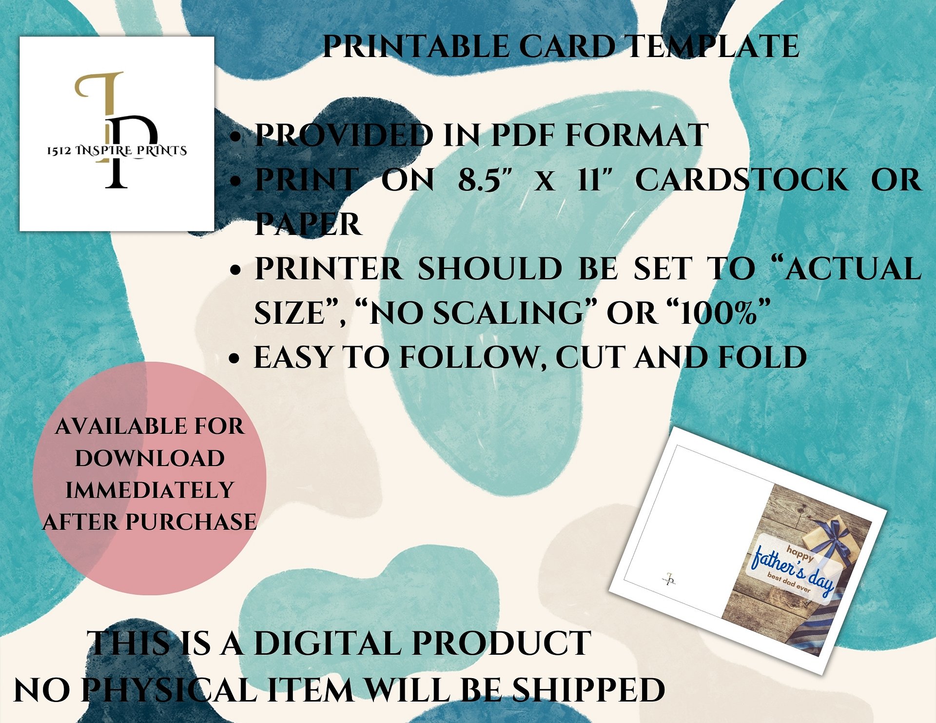Tie & Cuff Links Father's Day Card product image (3)