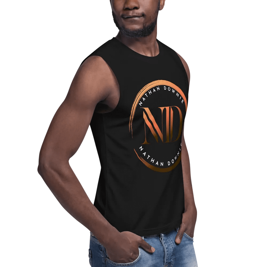 Nathan Downie Emblem - Unisex Muscle Tank Top - Black product image (9)