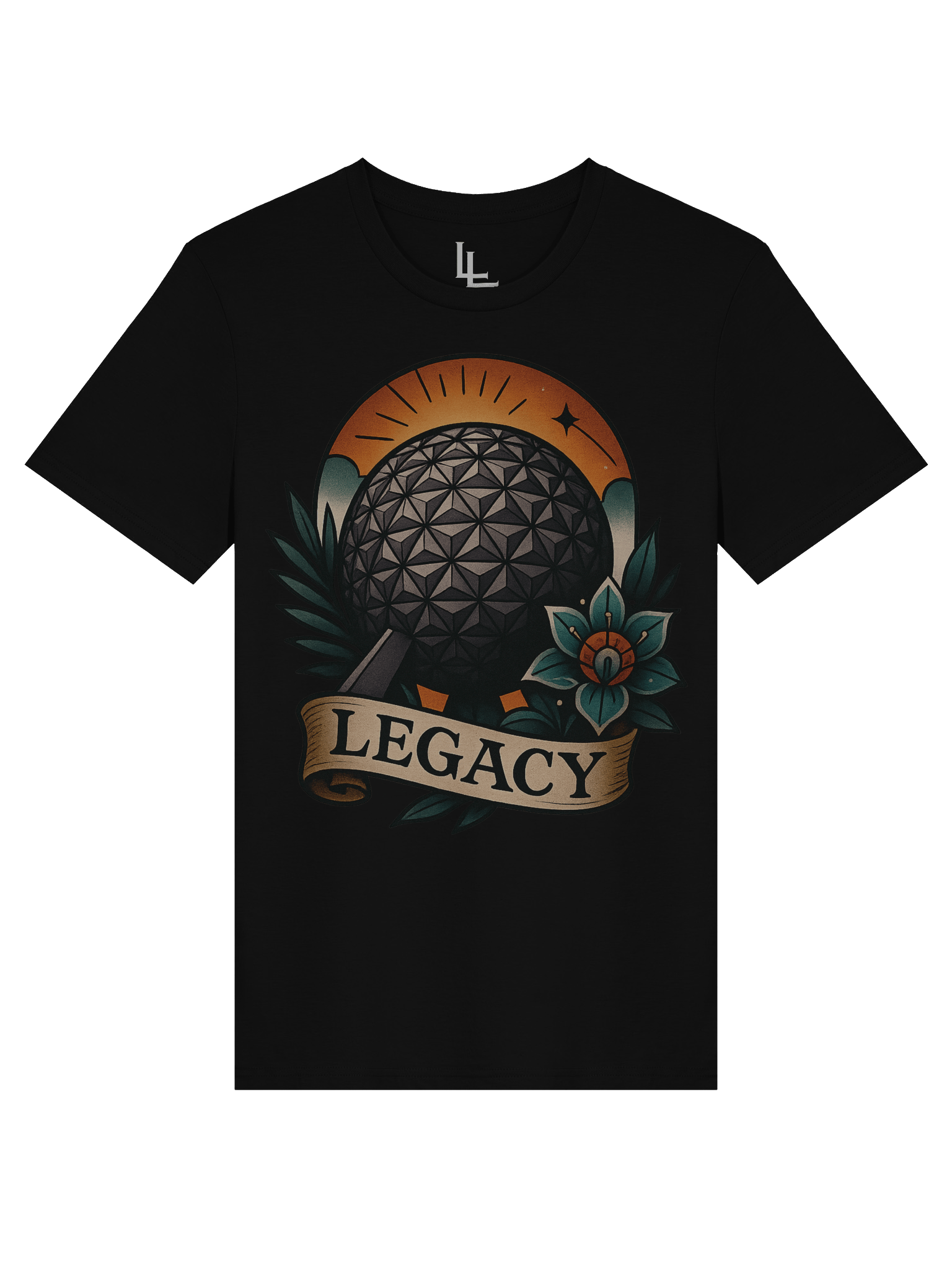Neo-Traditional EPCOT Tee | Black product image (1)