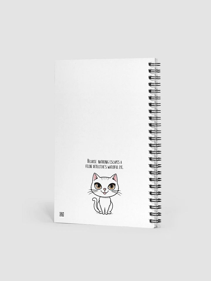Curious Cat Detective Spiral Notebook product image (2)