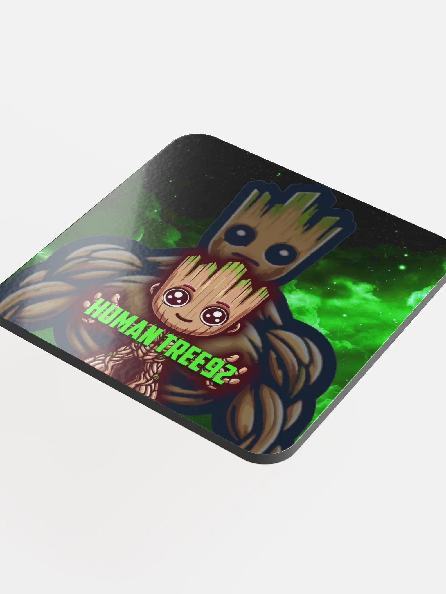 Glossed Cork Coaster Pair Full product image (4)