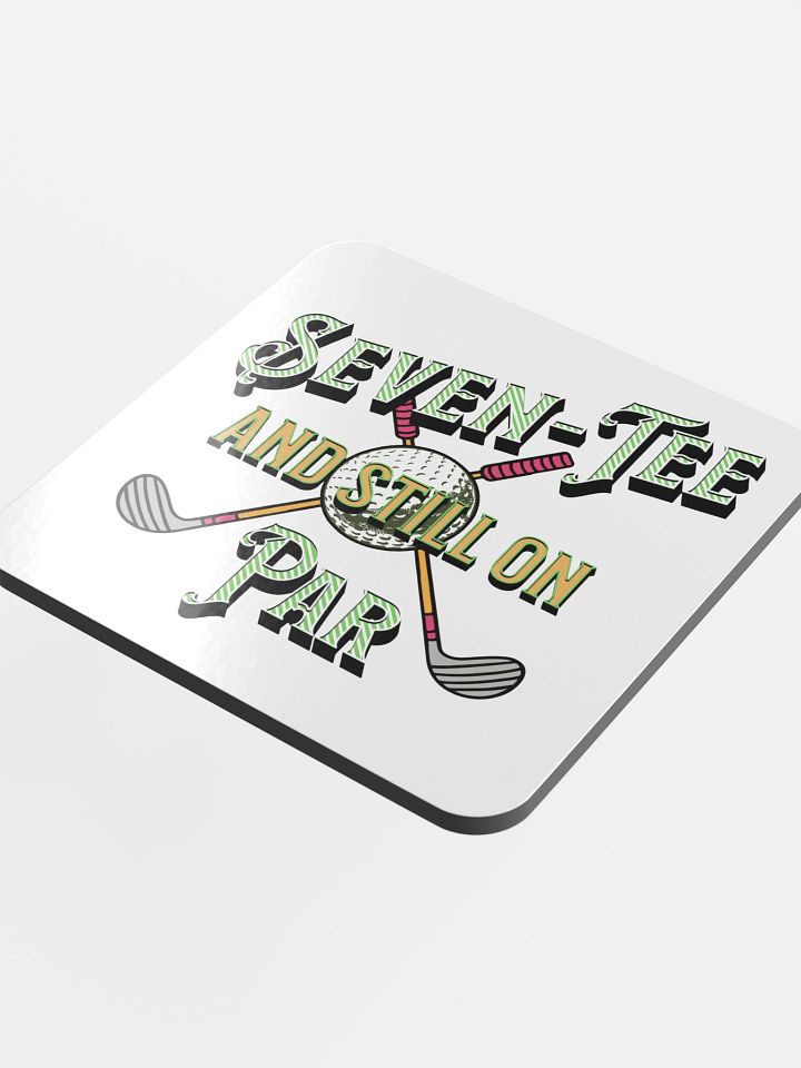 Seven-Tee And Still On Par Golfing Vintage Club Coaster Set product image (1)