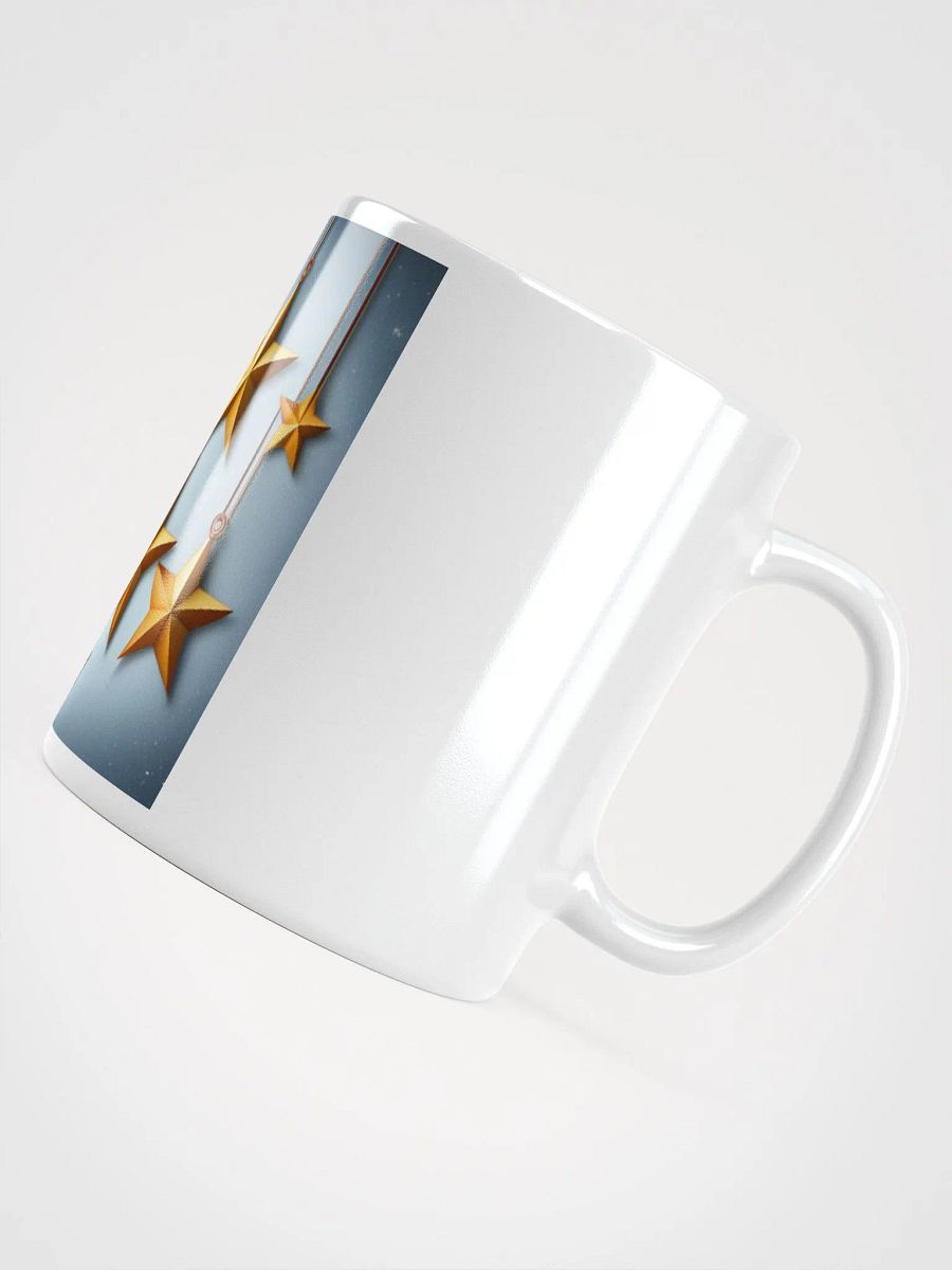 New Golden Stars White Glossy Mug product image (4)
