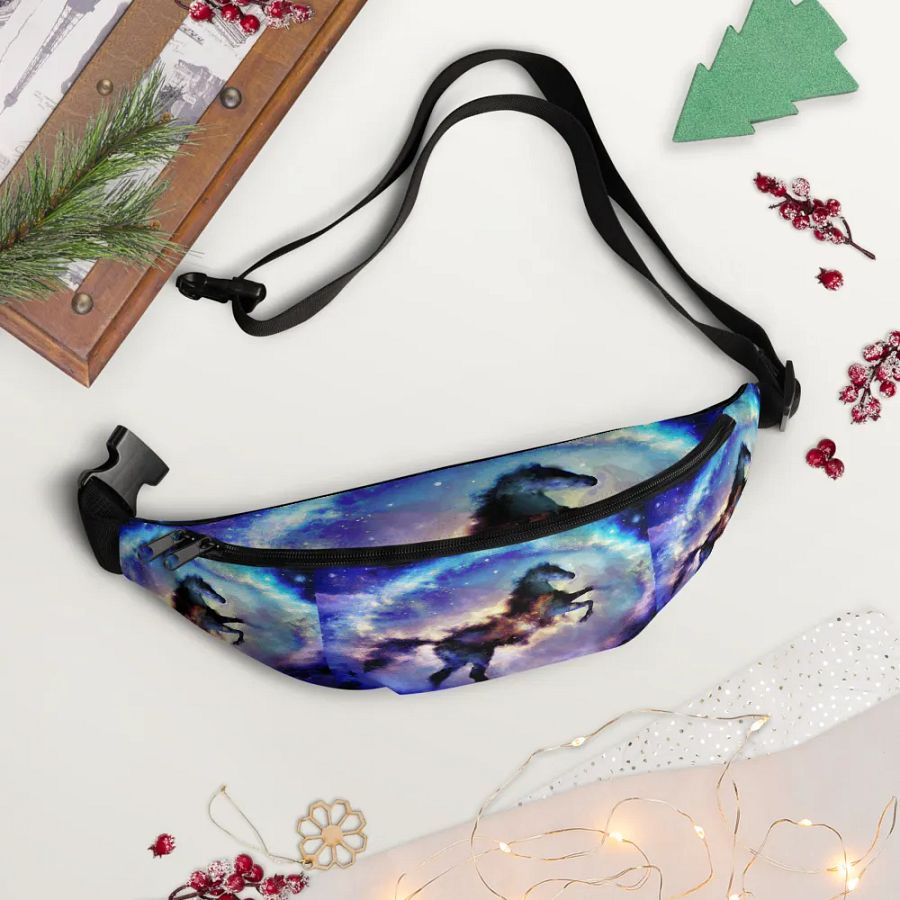 Rearing horse - Nebula horses fanny pack product image (2)