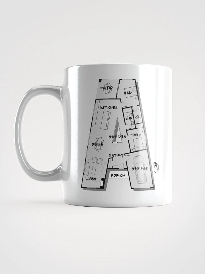 Alphabet Floor Plan Mug - A product image (1)