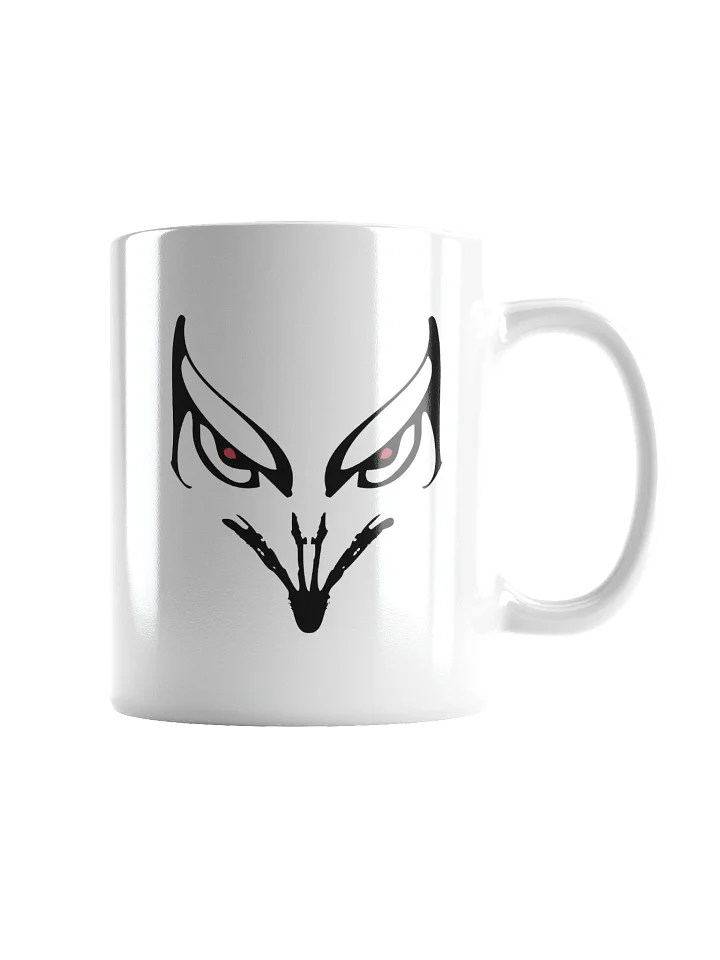 Fierce Predator Eyes White Glossy Mug product image (1)