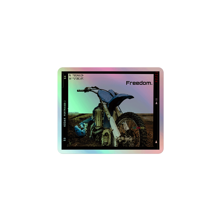 Polaroid Freedom Dirt bike | Holographic Sticker product image (1)
