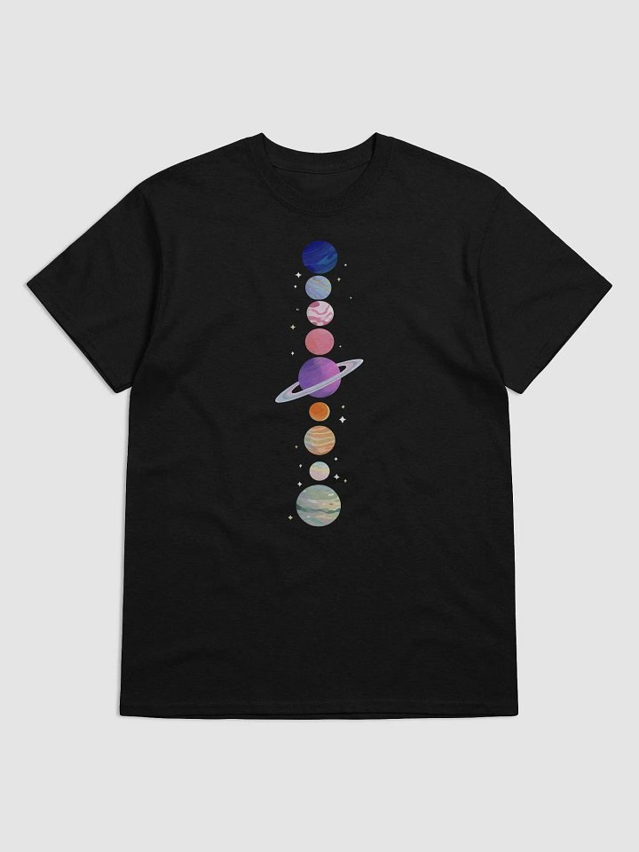 Celestial Harmony Stylized Planets T-Shirt product image (1)