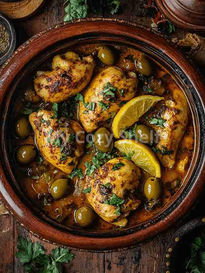 Chicken Tagine with Preserved Lemon: Moroccan Recipe (PDF eBook) product image (1)