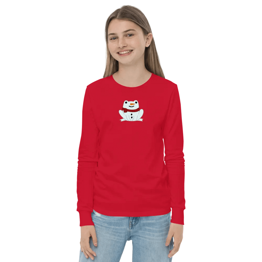 s0phmas Snow Froge Kids Longsleeve T-Shirt product image (20)