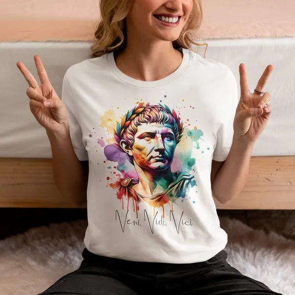 Veni Vidi Vici White Tshirt product image (2)