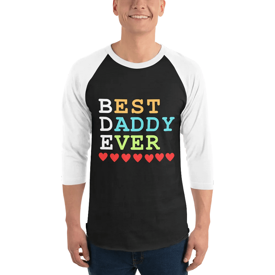 Best Daddy Ever Tultex Fine Jersey Raglan Tee product image (1)