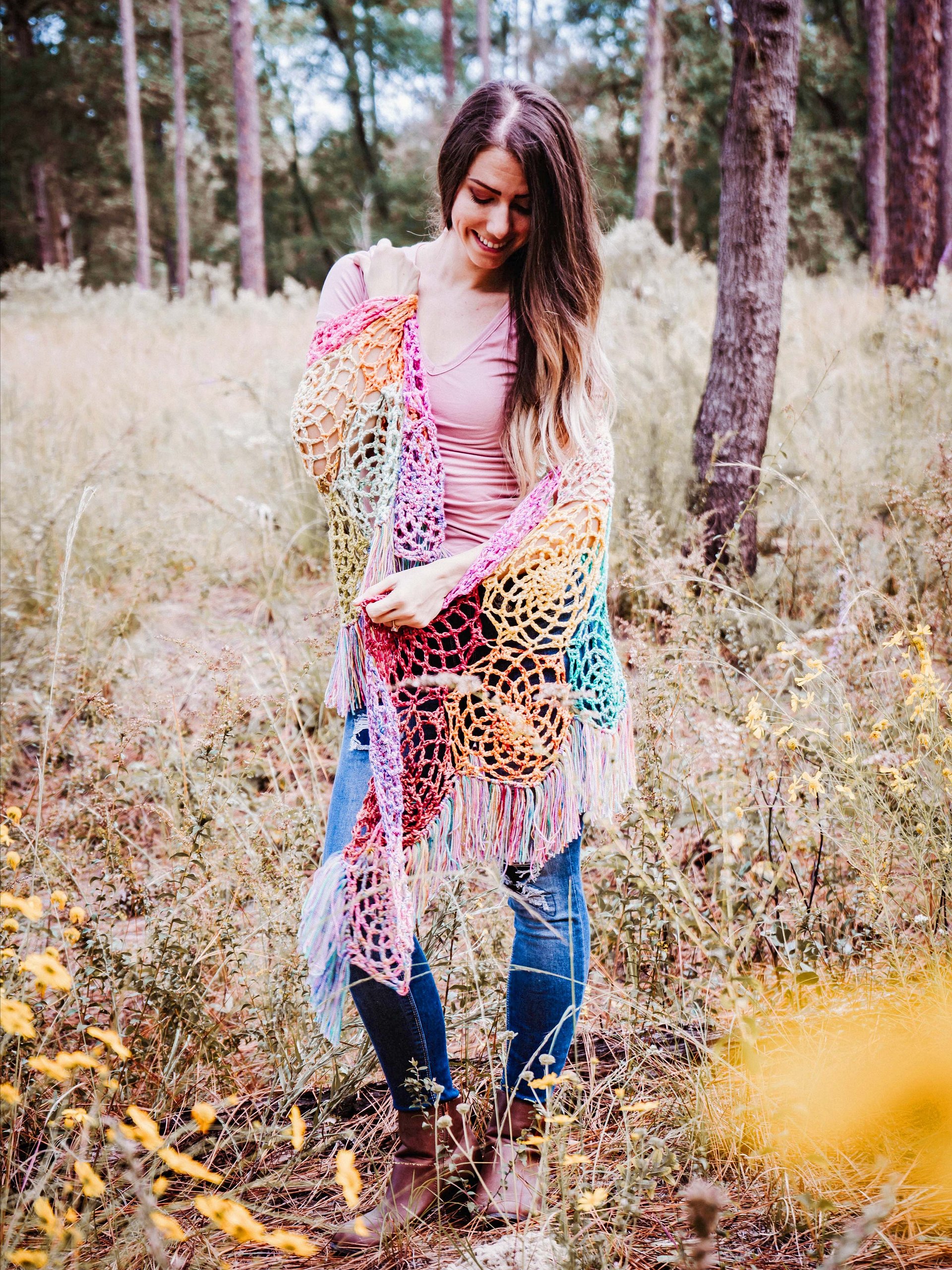 Stash Buster Motif Shawl Crochet Pattern product image (3)