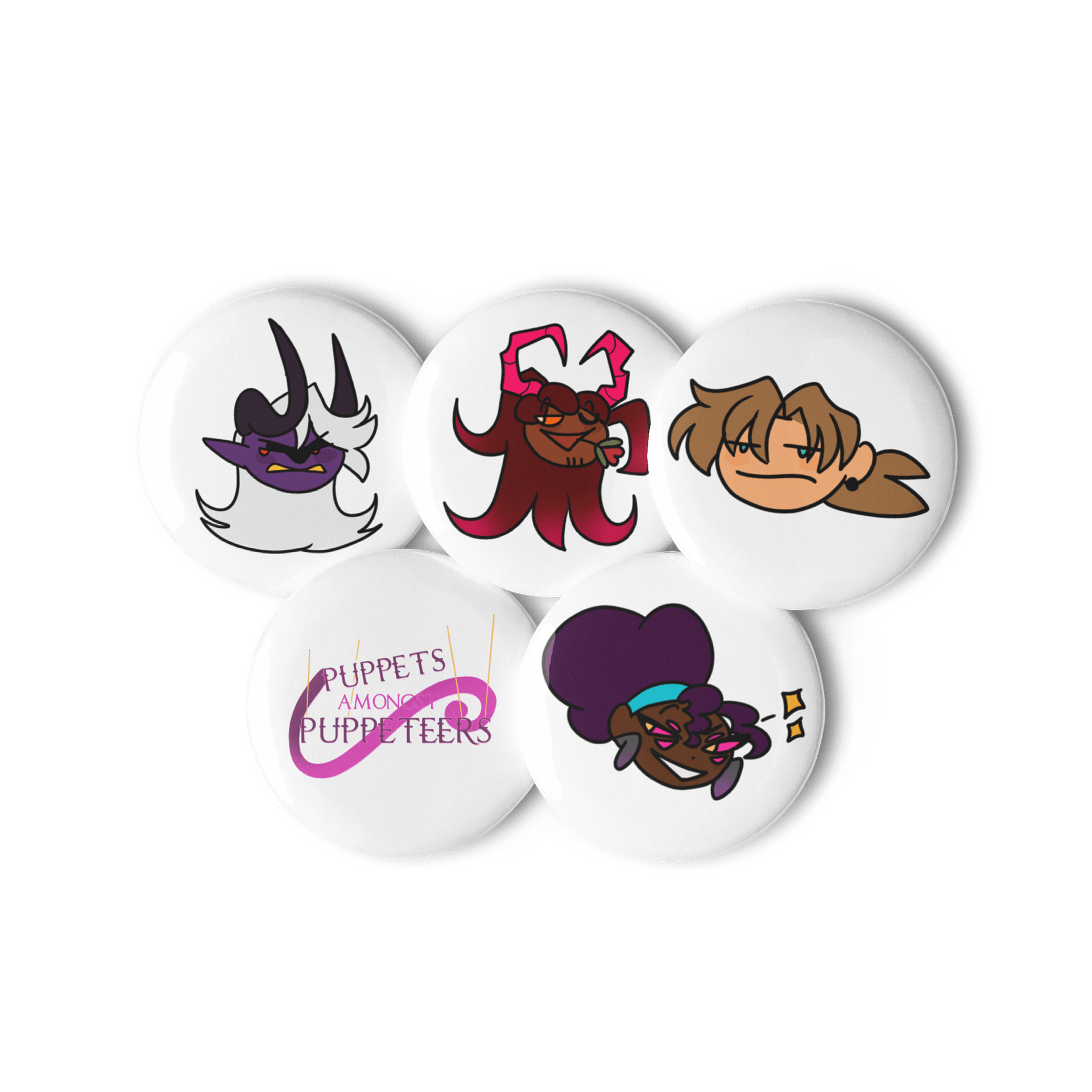 Set 2 - Character + Logo Buttons product image (3)