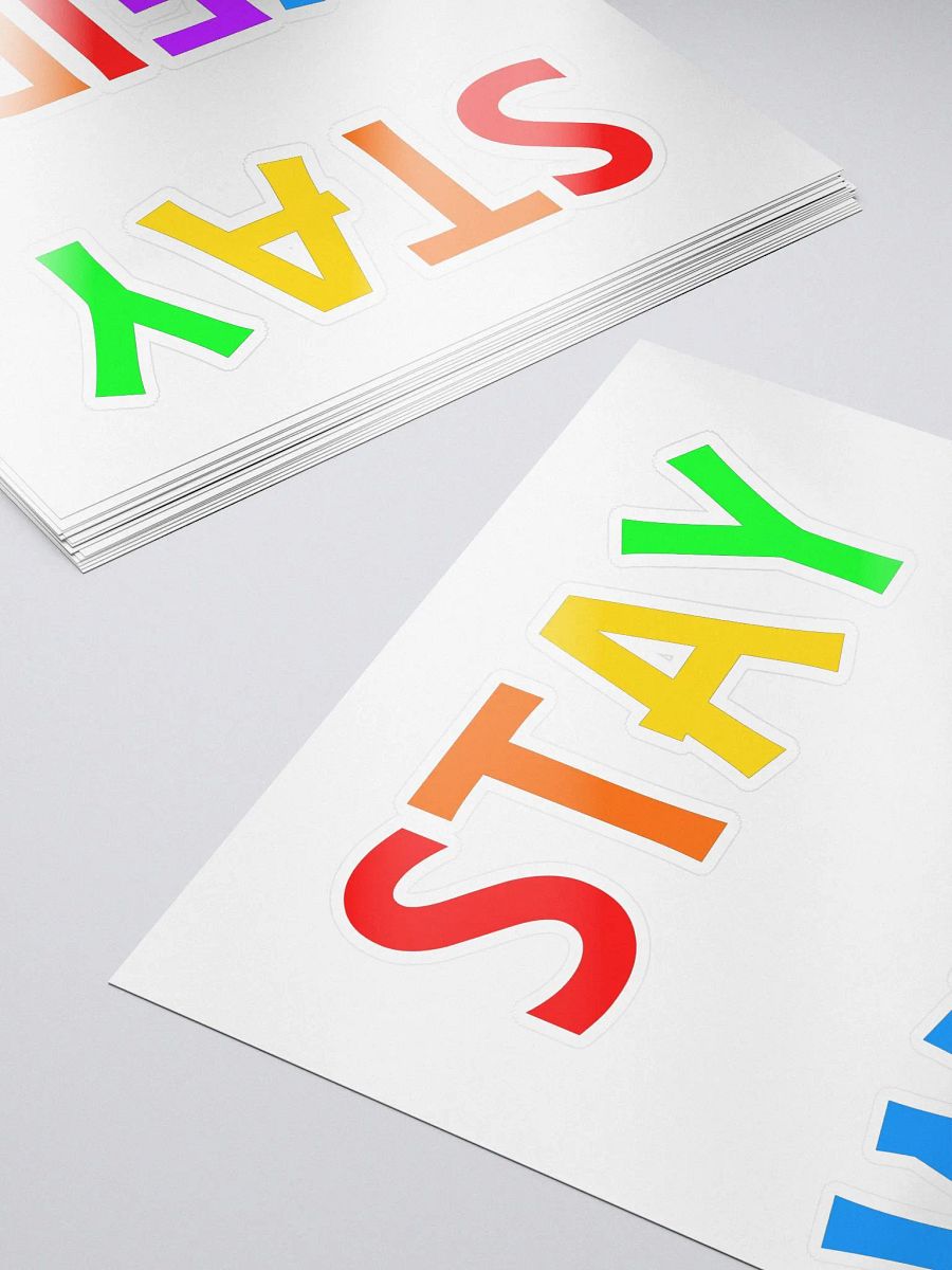Stay Weird Rainbow - Kiss Cut Stickers product image (5)