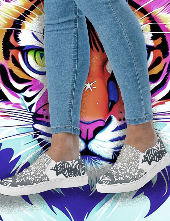 Mandala Symmetry Women's Slip-Ons product image (1)
