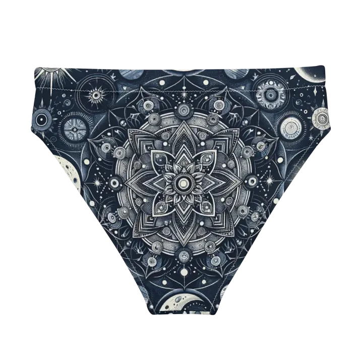 All-Over Print Recycled High Waisted Bikini Bottom product image (1)