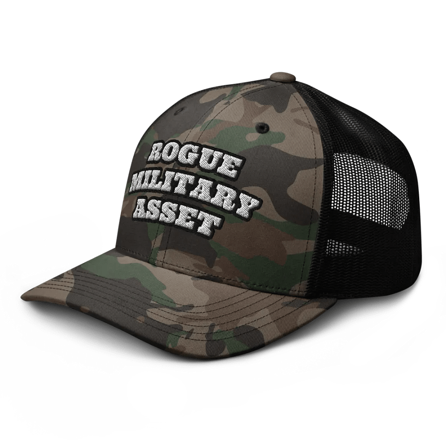 Rogue Military Asset Camo Trucker Hat product image (3)