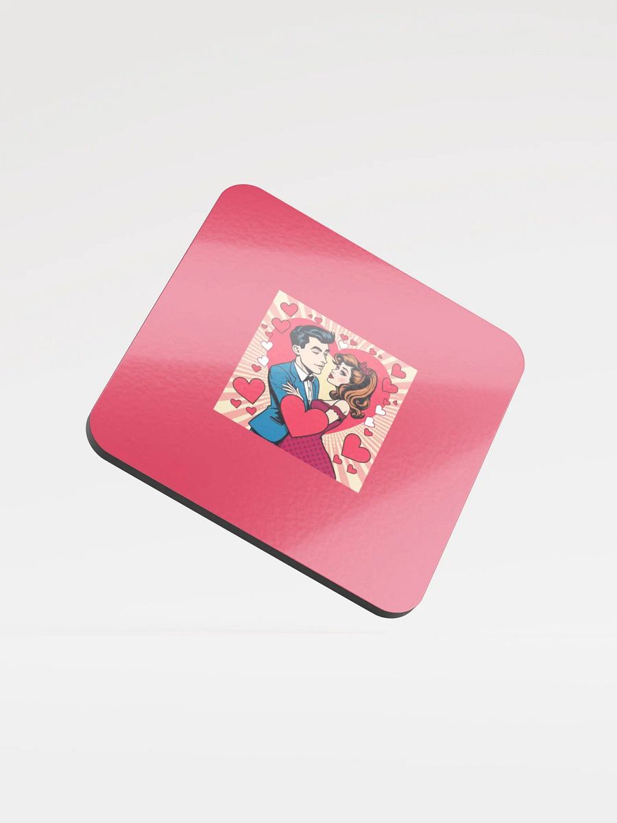 Romantic Embrace Pop Art Coaster Set product image (1)