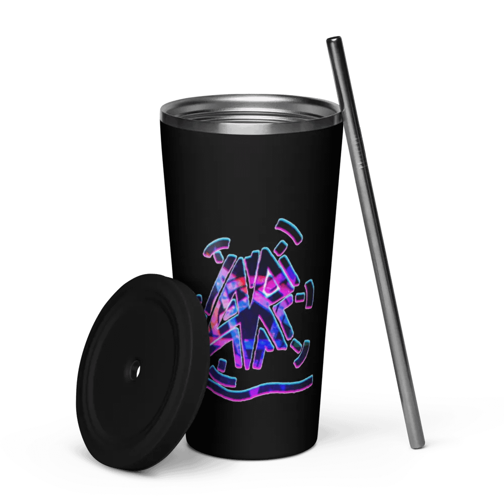 AR LOGO insulated cup with straw product image (5)